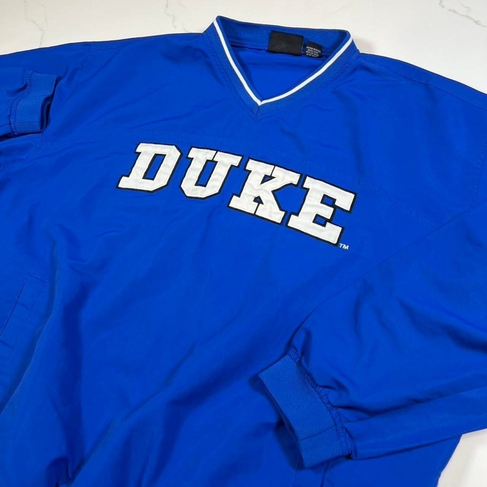 J2 Sport Duke Windbreaker Pullover Mens XL Blue Devils V-Neck Windshirt